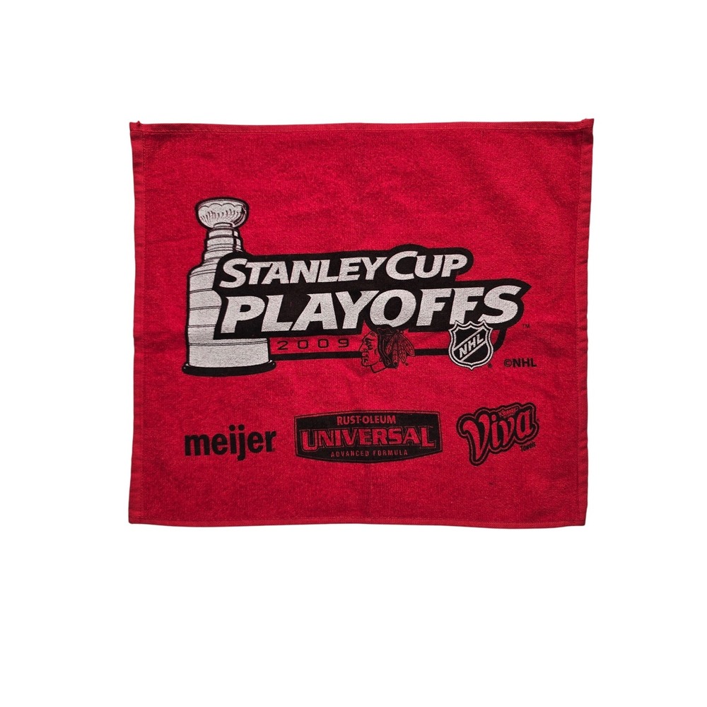 McArthur Chicago Blackhawks 2009 Stanley Cup Playoffs NHL Rally‎ Towel Red OS